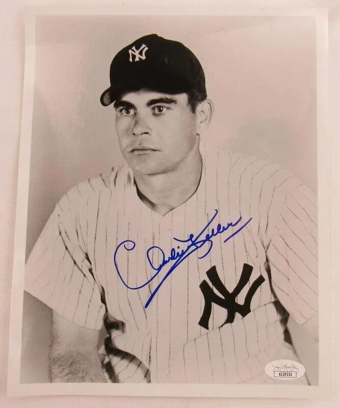Charlie Keller Signed 8×10 Photo JSA AI29334