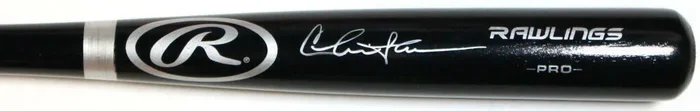 Charlie Sheen Autographed Black Rawlings Pro Baseball Bat – JSA Witness *Silver