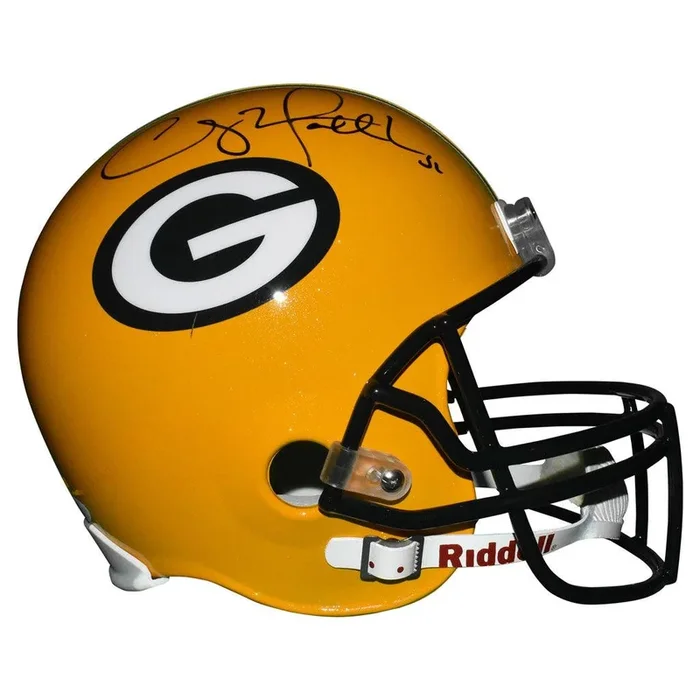 Clay Matthews Signed Green Bay Packers Full-Size Replica Yellow Football Helmet (JSA)