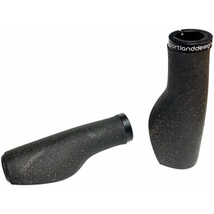 Cork Chop Bike Handlebar Grips – Black, Lock-On