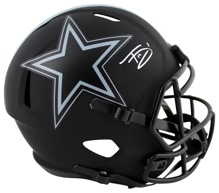 Cowboys Trevon Diggs Authentic Signed Eclipse Full Size Speed Rep Helmet JSA Wit