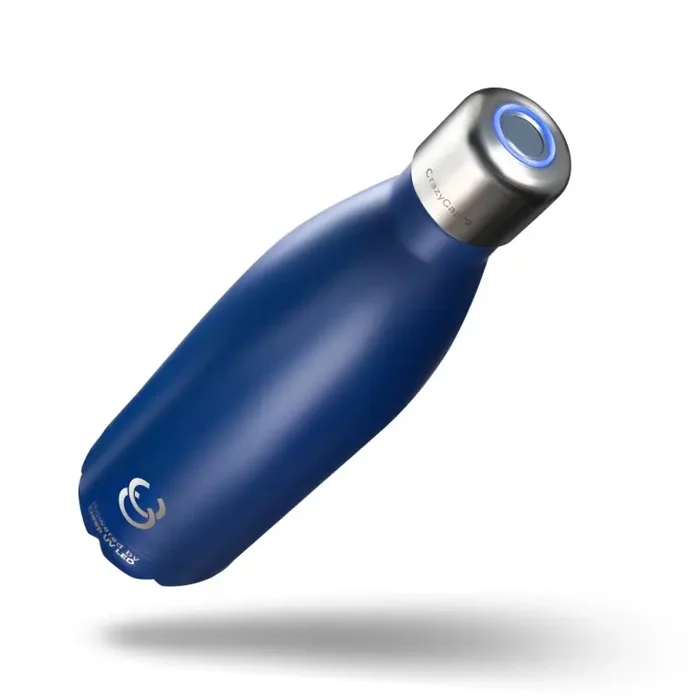 CrazyCap Self-Cleaning UV Purifier Insulated Water Bottle 500ml Sapphire