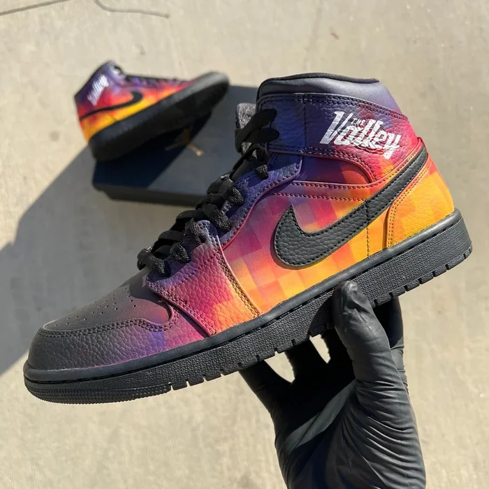 Custom Hand Painted “The Valley” Air Jordan 1 Mid