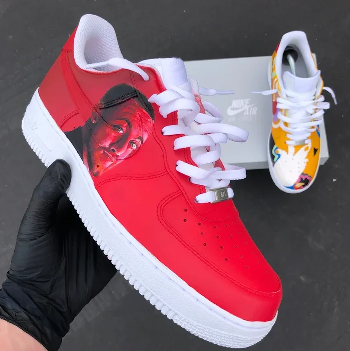 Custom Hand Painted Mac Miller Air Force 1’s – Limited Number