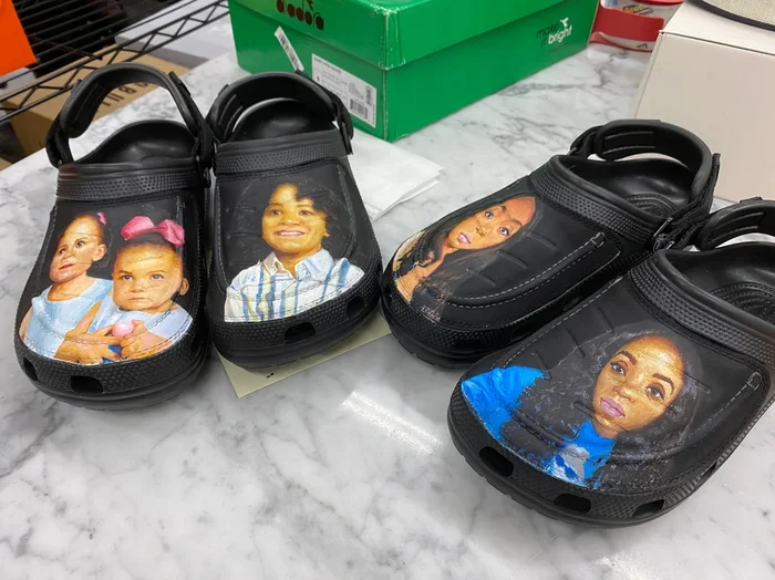 Custom Leather Crocs – 2 pairs – Full Invoice – custom order