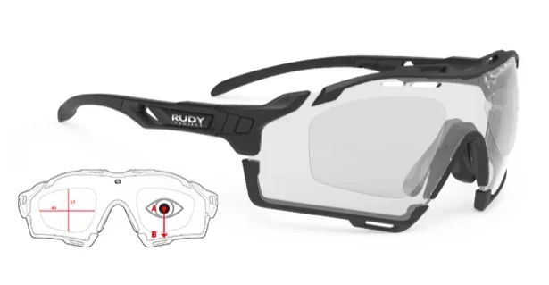 Cutline Black Matte Photochromic Black Lens / Diamond Coating / Single Vision