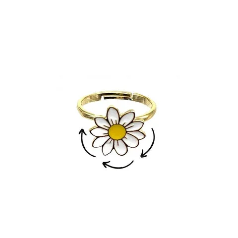 Daisy Spinner Fidget Ring