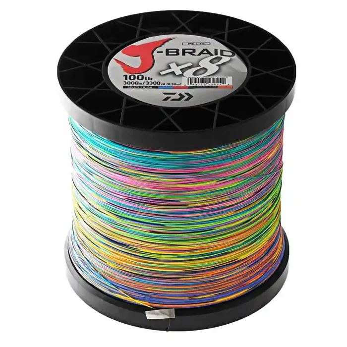 Daiwa X8 J-Braid Multi-Colour 3000m 100lb