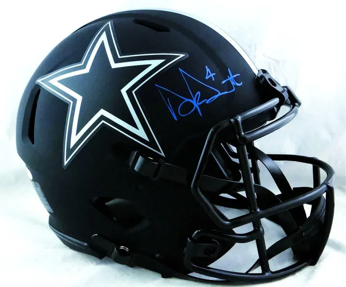 Dak Prescott Signed Cowboys F/S Eclipse Speed Authentic Helmet – Beckett Auth