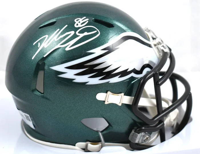 Dallas Goedert Autographed Philadelphia Eagles Speed Mini Helmet – Fanatics