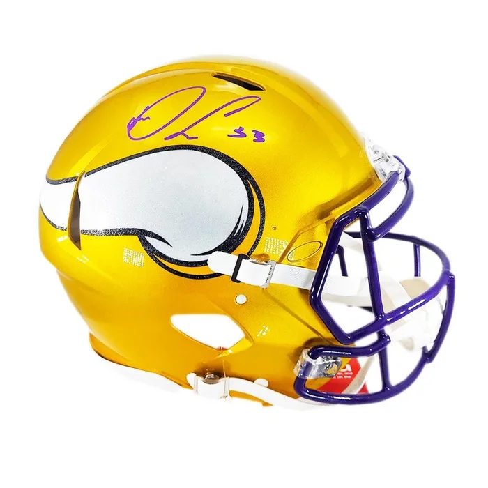 Dalvin Cook Signed Minnesota Vikings Authentic Flash Speed Full-Size Football Helmet (Beckett)