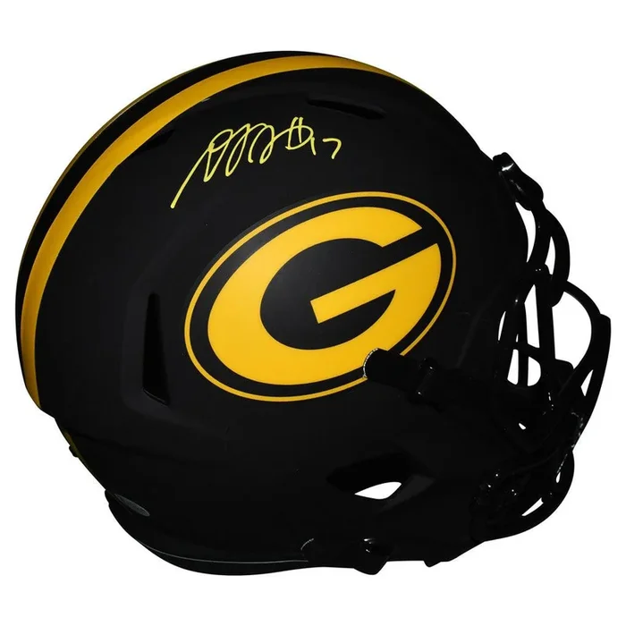 Davante Adams Signed Green Bay Packers Eclipse Speed Full-Size Replica Football Helmet (Beckett)