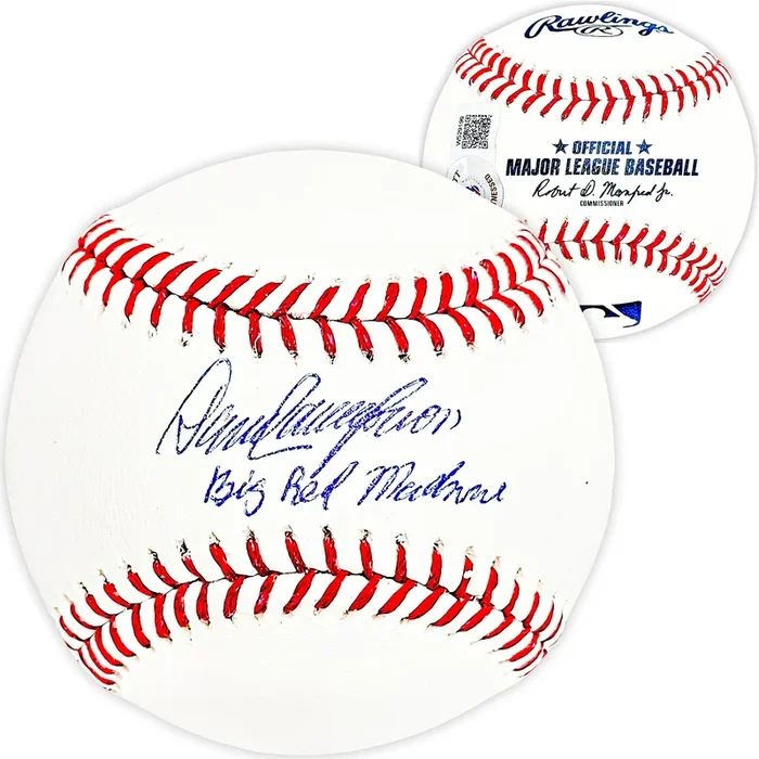 Dave Concepcion Autographed Official MLB Baseball Cincinnati Reds “Big Red Machine” Beckett BAS Witness Stock #215691