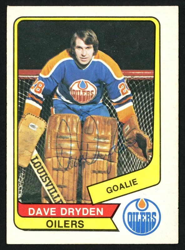 Dave Dryden Autographed 1976-77 WHA O-Pee-Chee Card #85 Edmonton Oilers SKU #151315