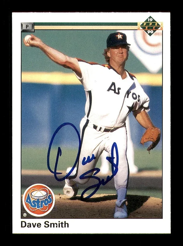 Dave Smith Autographed 1990 Upper Deck Card #448 Houston Astros SKU #184026