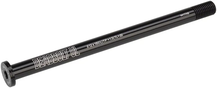 Deadbolt Ultralight Thru-Axle Rear 12mm Axle Diameter 180mm Length 1.5 Thread Pitch 20mm Thread Length