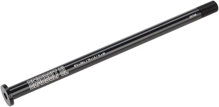 Deadbolt Ultralight Thru-Axle Rear 12mm Axle Diameter 220mm Length 1.5 Thread Pitch 20mm Thread Length