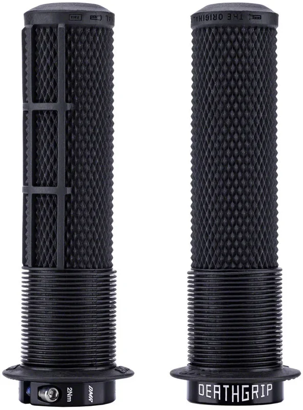DeathGrip 2 Flanged Grips – Thin Lock-On Black
