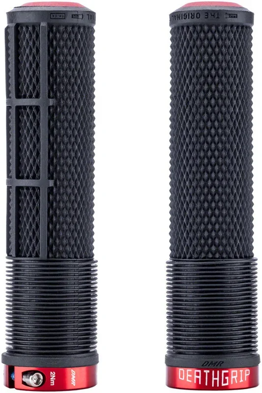 DeathGrip 2 Race Edition Grips – Thick Lock-On Black Flangeless
