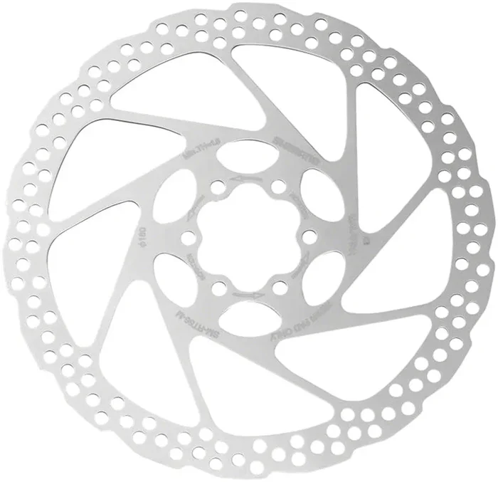Deore SM-RT56-MP Disc Brake Rotor – 180mm 6-Bolt For Resin Pads Only Silver