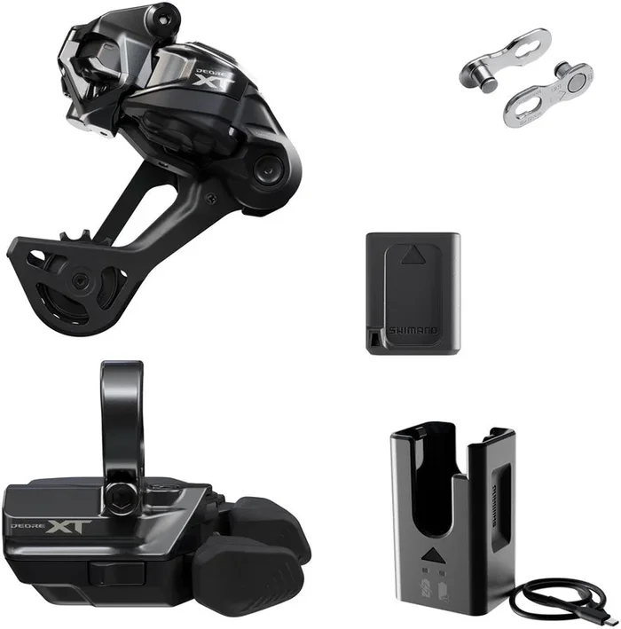 Deore XT M8250 Di2 Wireless Upgrade Kit – M8250-SGS Rear Derailleur M8250-R Shifter Battery Charger Quick Link