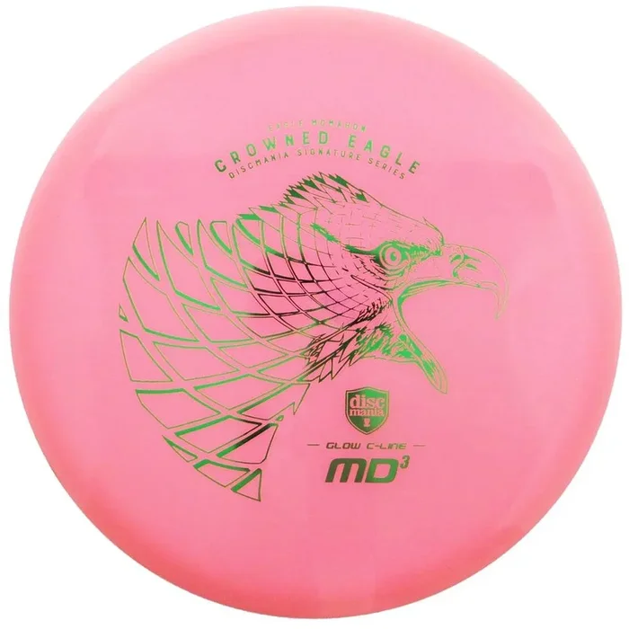 Discmania Limited Edition Signature Eagle McMahon Crowned Eagle Color Glow C-Line MD3 Midrange Golf Disc