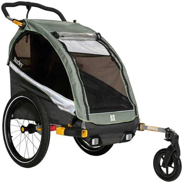 DLite X Child Trailer – Single Sage Green