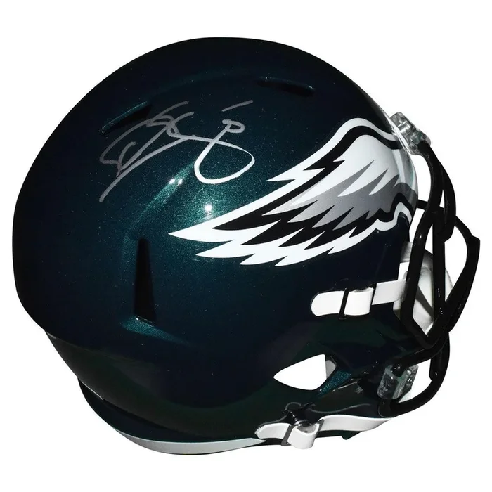 Donovan McNabb Signed Philadelphia Eagles Speed Full-Size Replica Green Football Helmet (JSA)