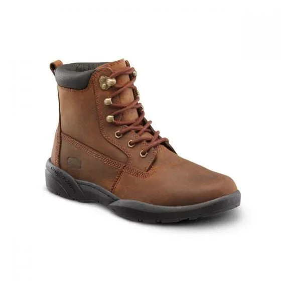 Dr. Comfort Men’s Boss Diabetic Shoes – Chestnut