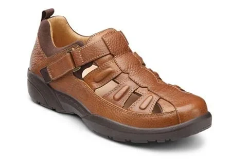 Dr. Comfort Men’s Fisherman Diabetic Sandals – Chestnut