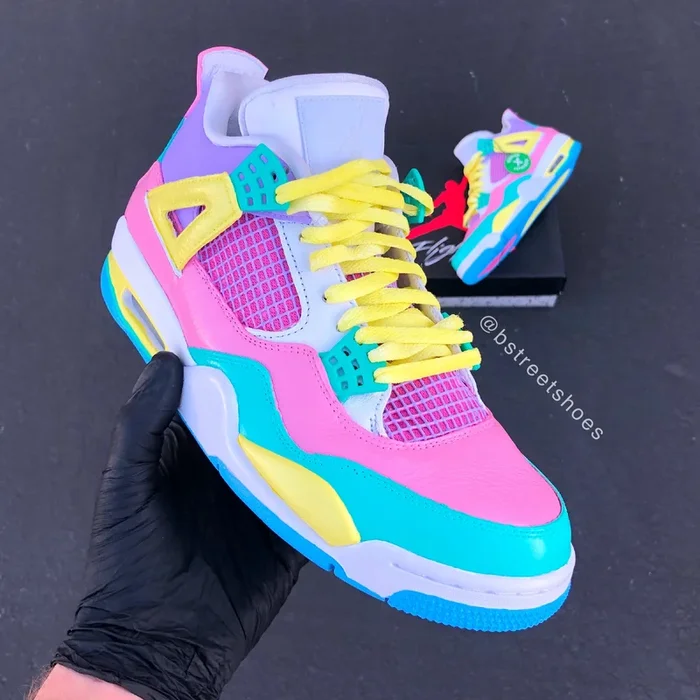 Easter Jordan 4s – Custom Order – Mens 12