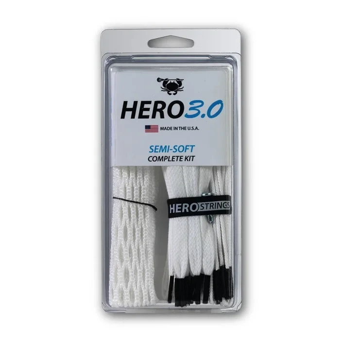 ECD Lacrosse Hero 3.0 Complete Mesh Kit White