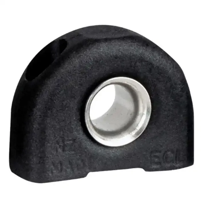 ECL Deadeye/Fairlead with Stainless Insert Black 11mm ID