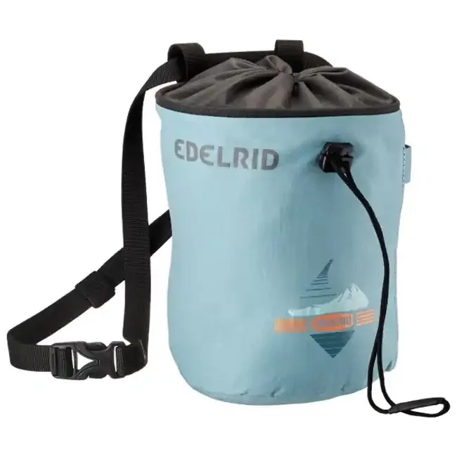 edelrid chalk bag rodeo large stone blue