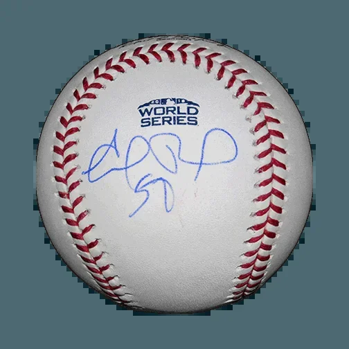 Eduardo Rodriguez Autographed 2018 World Series Official Major League Baseball!