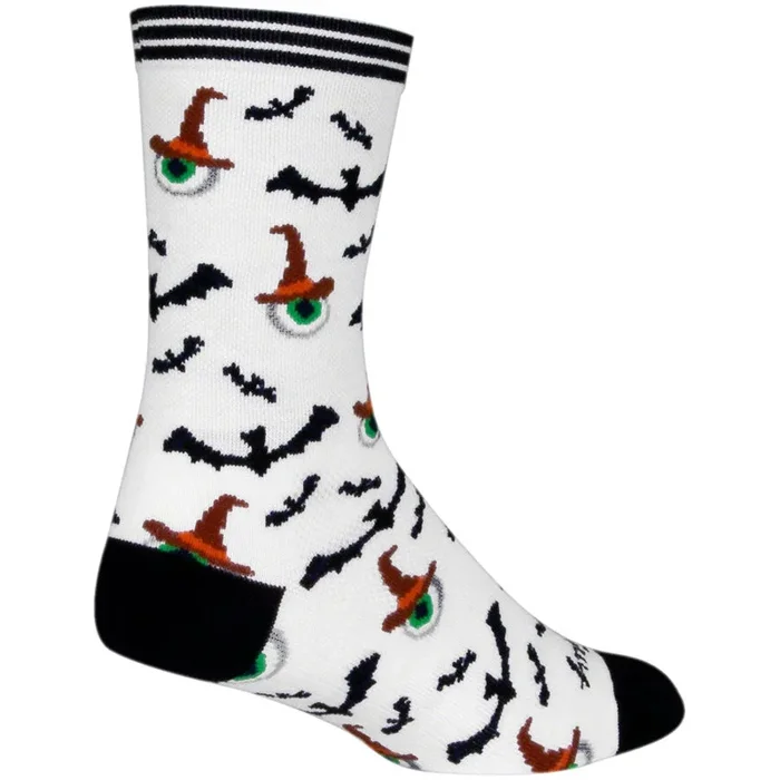 Eye Soar Crew Bike Socks – White