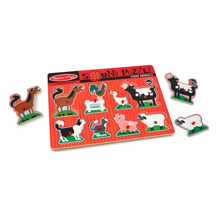 Farm Animals Sound Puzzle – 8 Pieces