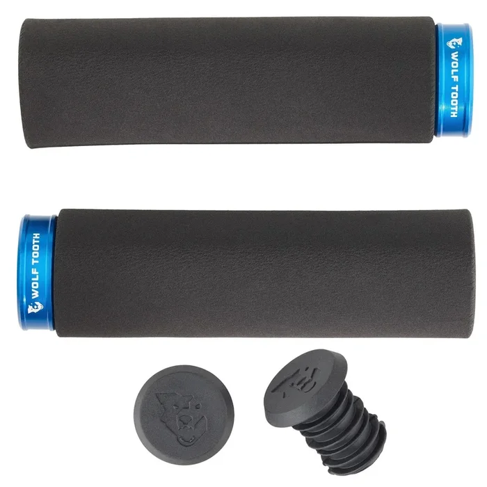 Fat Paw Lock-on Grips – Black/Blue
