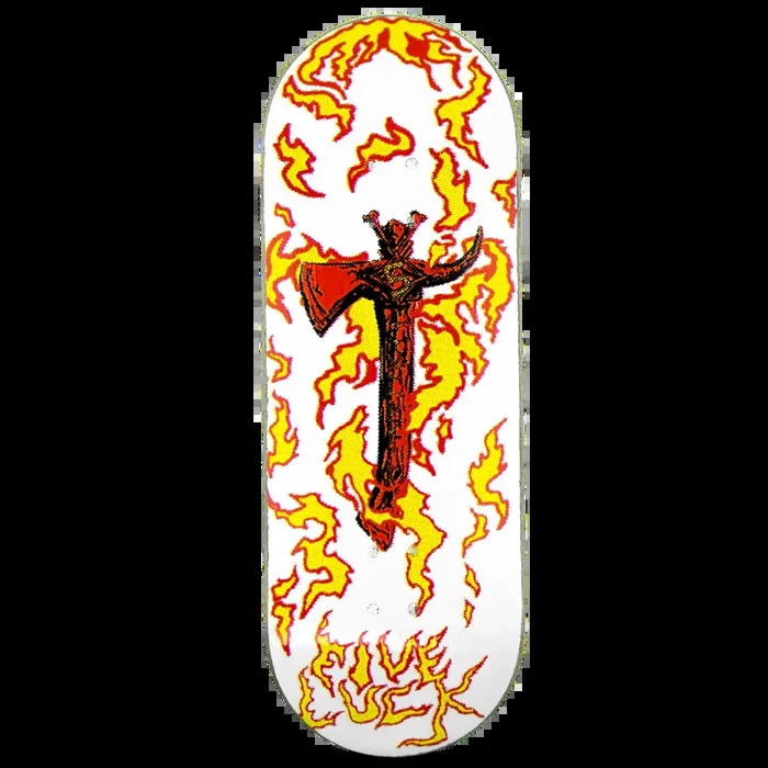 Five Luck Fingerboard Deck – Sacred Axes White