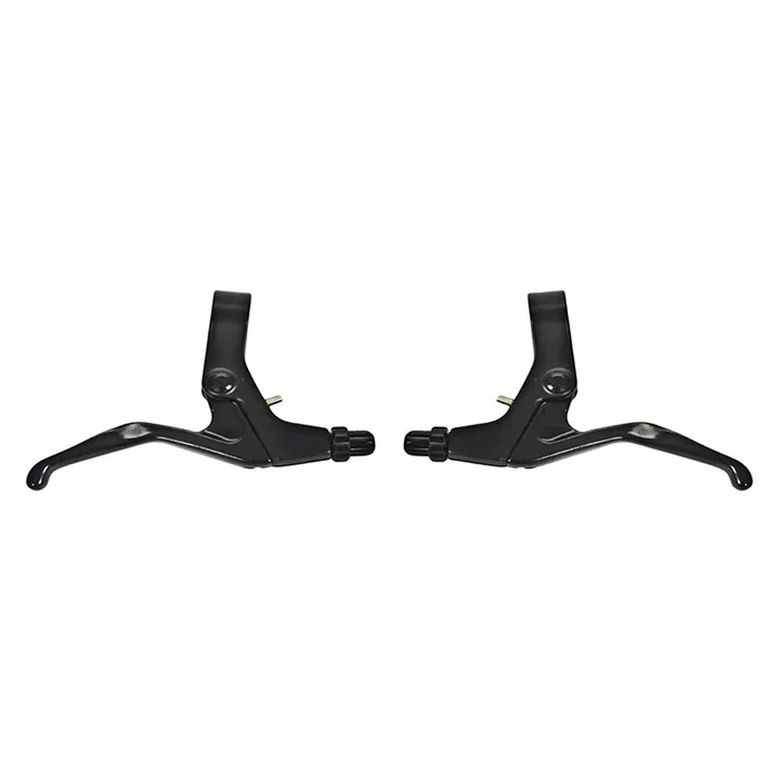 Flat Bar Levers Black Pair