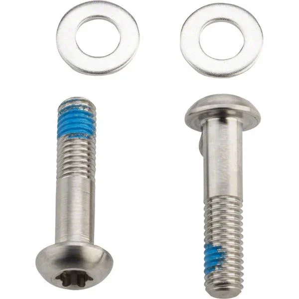 Flat Mount Frame Disc Caliper Bracket Bolts 37mm Titanium