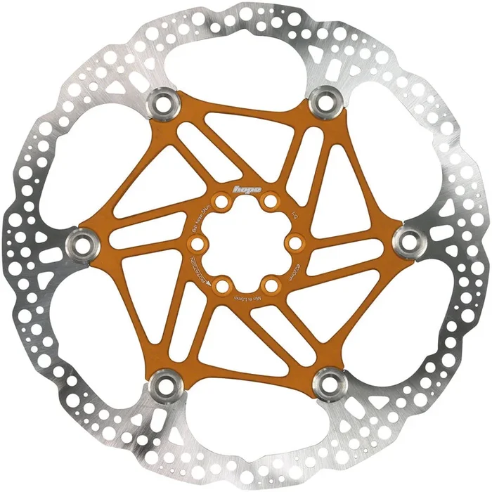 Floating Disc Brake Rotor – 220mm 6-Bolt Orange