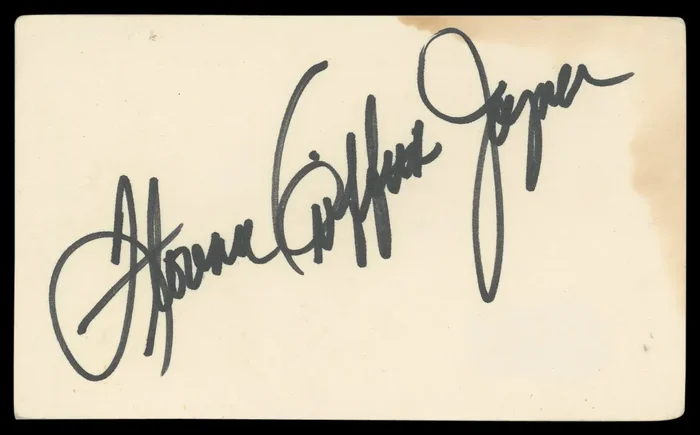 Florence Griffith Joyner Olympics Authentic Signed 3×5 Index Card BAS #BN06429