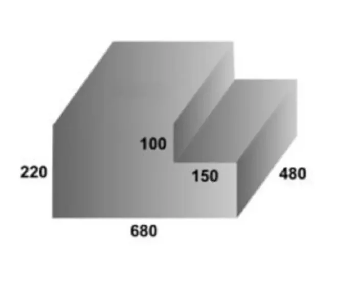 Food Grade Polyethylene Water Tank 60L 480 x 680 x 220mm