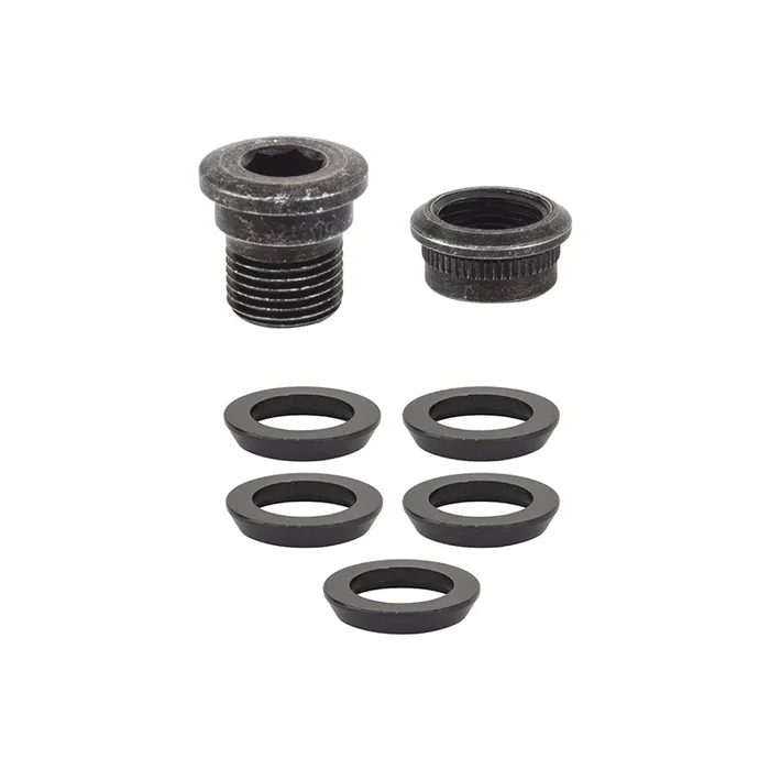 Force 1/ CX1 Chainring Spacer Bolt Set Five Spacers Hidden Nut/Bolt Fits Rival 1 Hidden Chainring Bolt Design