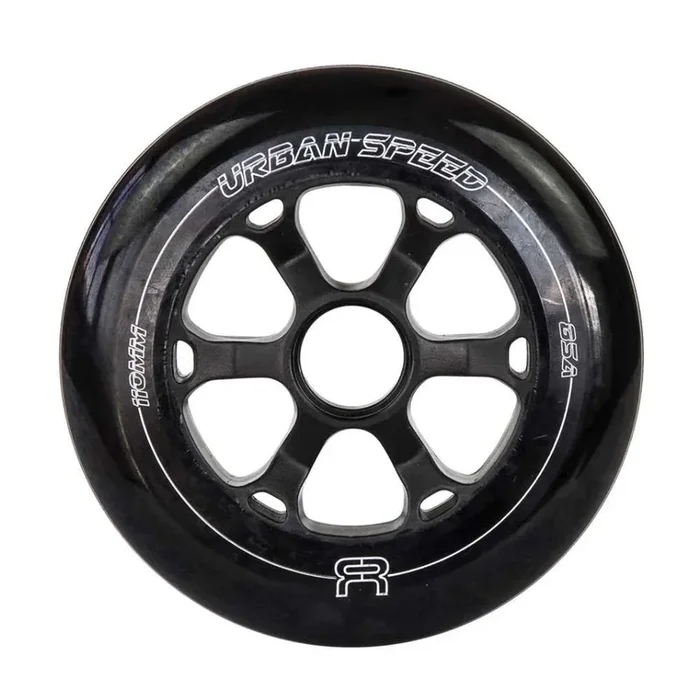 FR Speed Black Inline Wheels 110mm 85A – 6 Pack