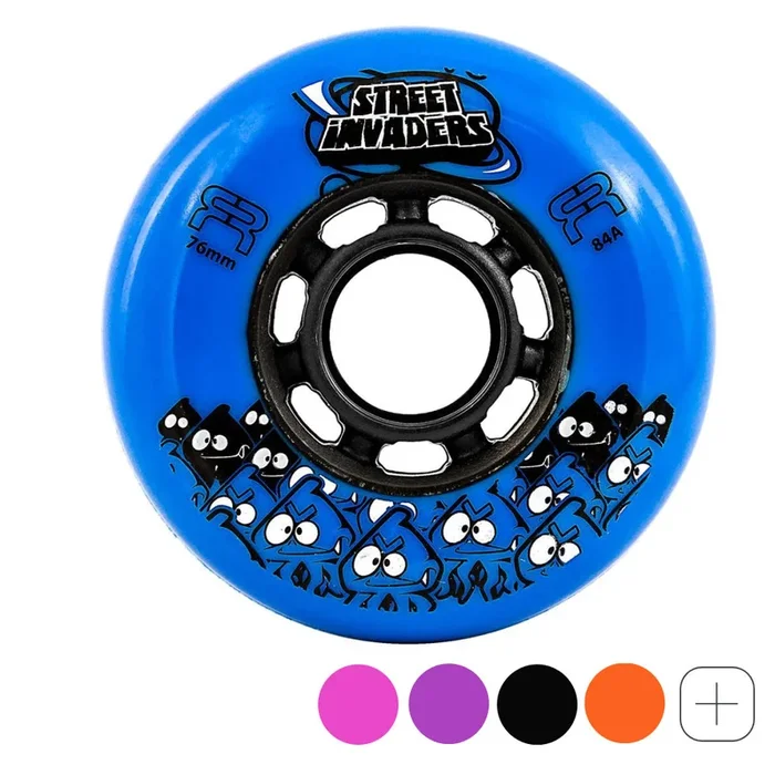FR Street Invader 76mm Inline Skate Wheels – 4 Pack