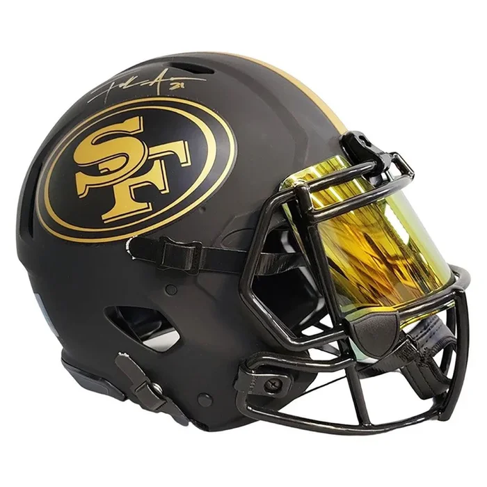 Frank Gore Signed San Francisco 49ers Authentic Eclipse Speed Full-Size Football Helmet With Visor (JSA)