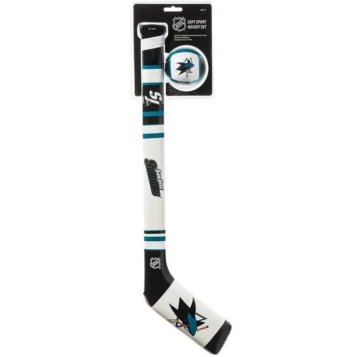 Franklin San Jose Sharks NHL Soft Sport Hockey Stick & Ball Set