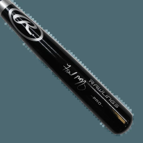 Fred McGriff Autographed Full Size Rawlings Black Baseball Bat (JSA)